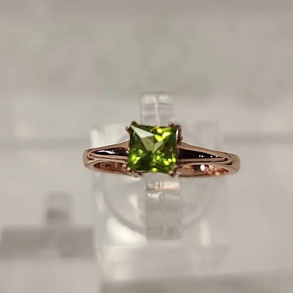 Peridot Rose Gold Ring